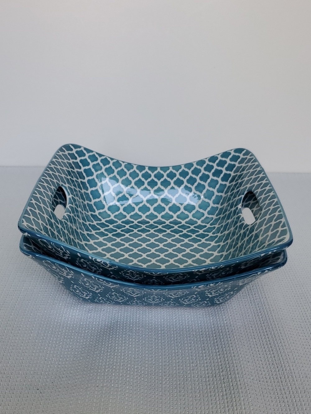Certified International Bronson Pinchot Home Blue Indigo  Serving Bowl Set of 2
